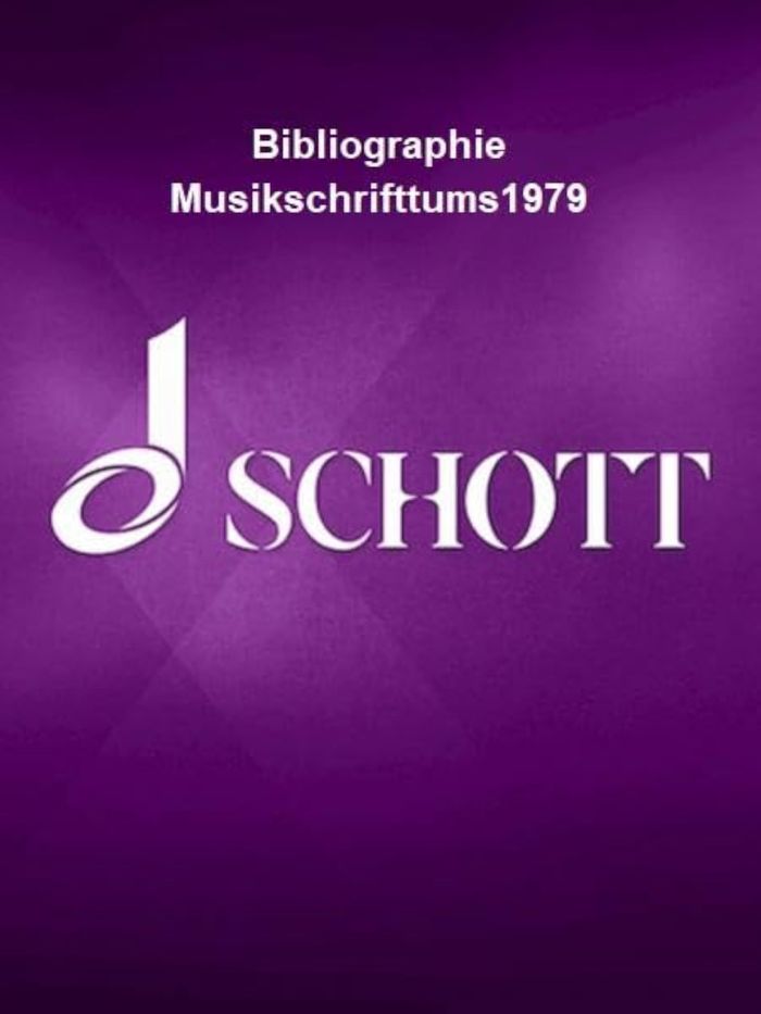 Couverture du livre « BIBLIOGRAPHIE DES MUSIKSCHRIFTTUMS BAND 25: 1979 LIVRE SUR LA MUSIQUE » de Auteurs Divers, librairie Les Contes Infusés à Corte