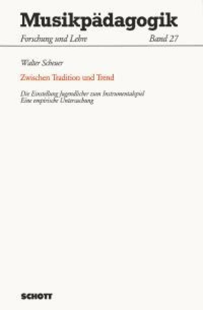 Couverture du livre « ZWISCHEN TRADITION UND TREND LIVRE SUR LA MUSIQUE » de Scheuer Walter, librairie Les Contes Infusés à Corte