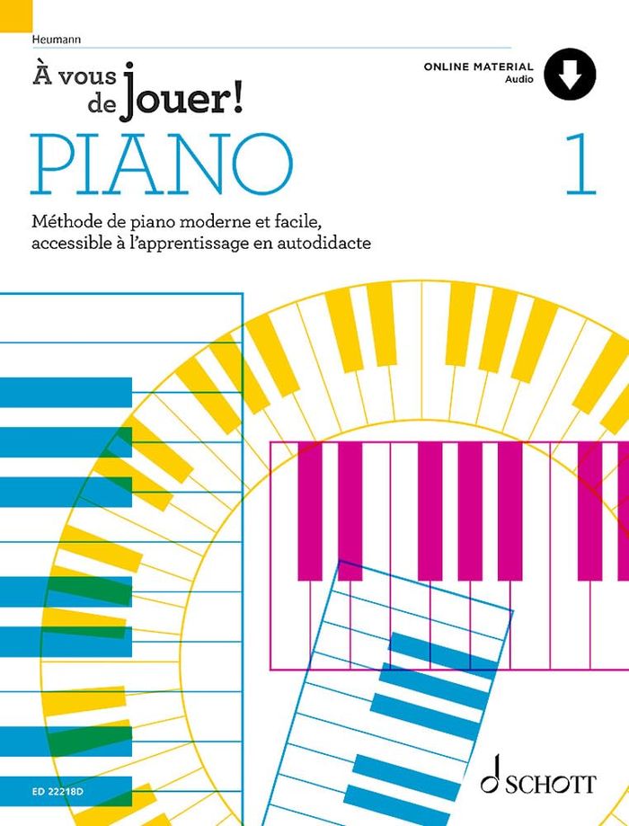 Couverture du livre « A VOUS DE JOUER! PIANO - VOL. 1 - A VOUS DE JOUER! PIANO - METHODE DE PIANO MODERNE ET FACILE, ACCES » de Hans-Gunter Heumann, librairie Les Contes Infusés à Corte
