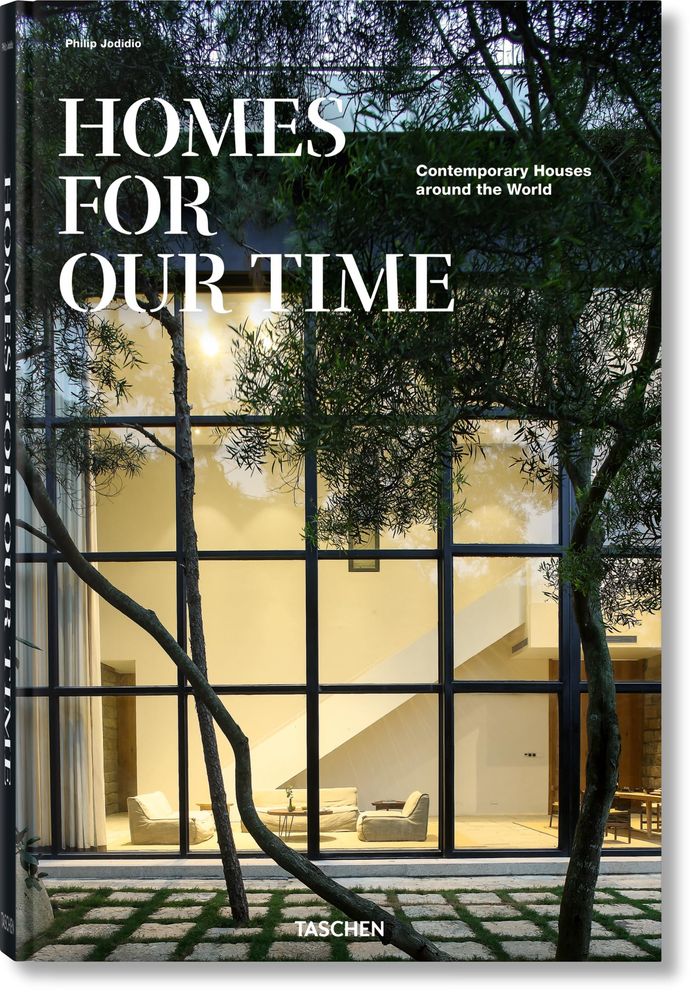 Couverture du livre « HOMES FOR OUR TIME - CONTEMPORARY HOUSES AROUND THE WORLD - EDITION MULTILINGUE » de Philip Jodidio, librairie Les Contes Infusés à Corte