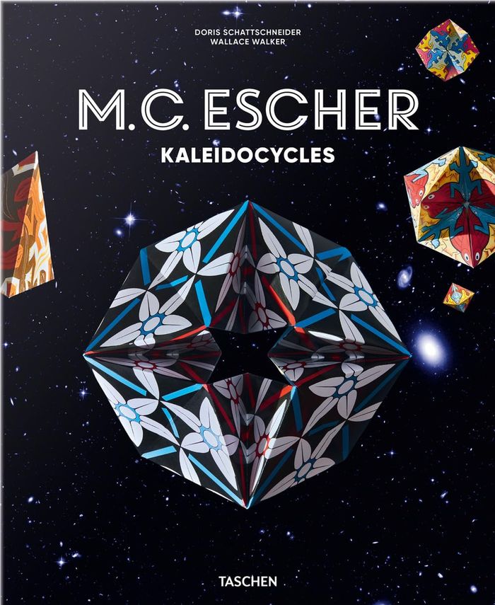 Couverture du livre « M.C. ESCHER - KALEIDOCYCLES » de Schattschneider, librairie Les Contes Infusés à Corte