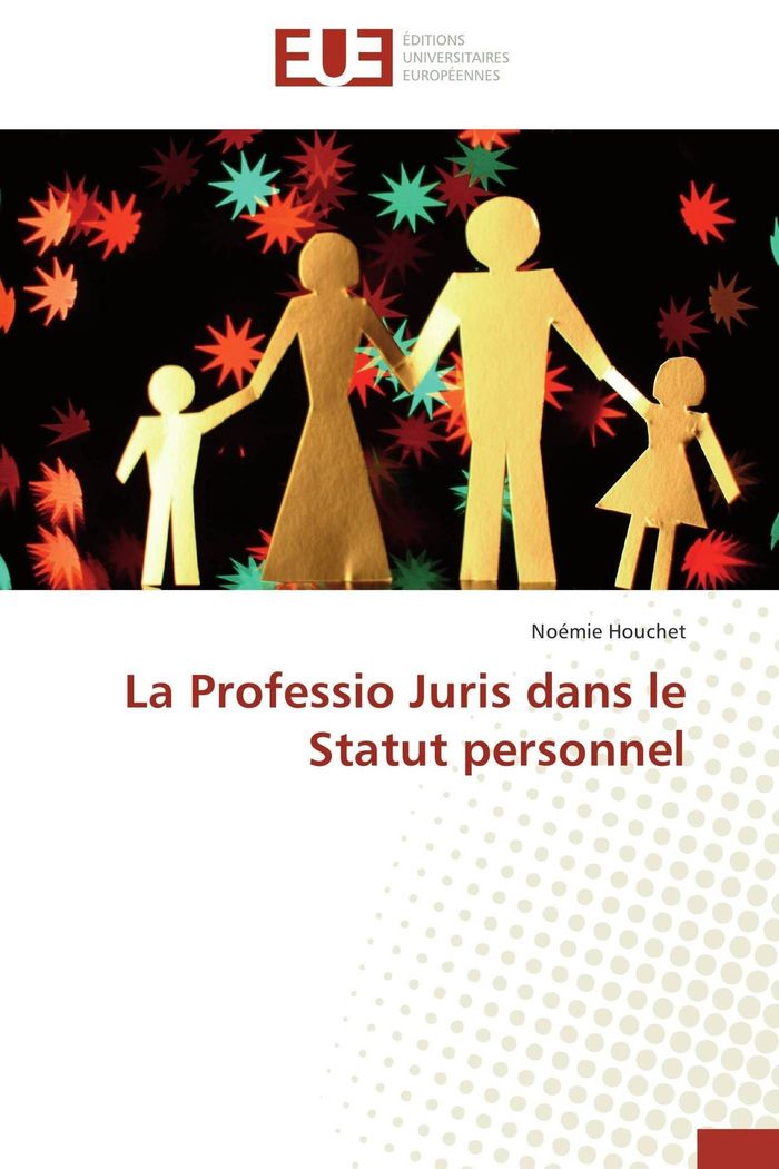 Couverture du livre « LA PROFESSIO JURIS DANS LE STATUT PERSONNEL » de Houchet-N, librairie Les Contes Infusés à Corte