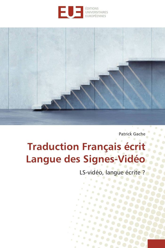 Couverture du livre « TRADUCTION FRANCAIS ECRIT LANGUE DES SIGNES-VIDEO », librairie Les Contes Infusés à Corte