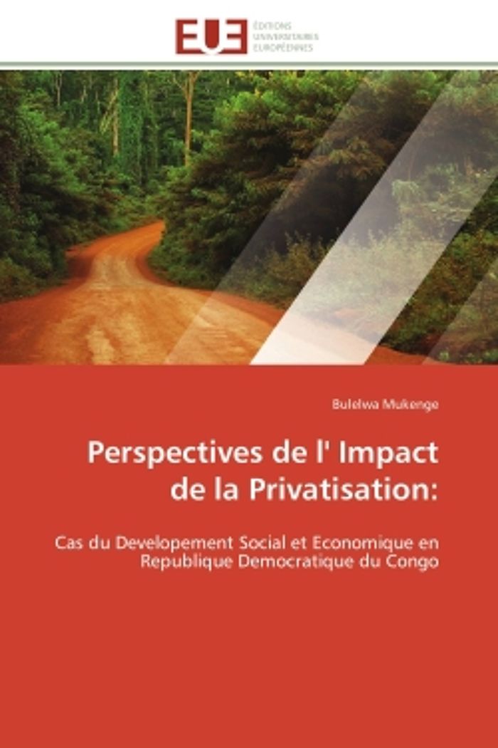 Couverture du livre « PERSPECTIVES DE L' IMPACT DE LA PRIVATISATION: - CAS DU DEVELOPEMENT SOCIAL ET ECONOMIQUE EN REPUBLI » de Bulelwa Mukenge, librairie Les Contes Infusés à Corte