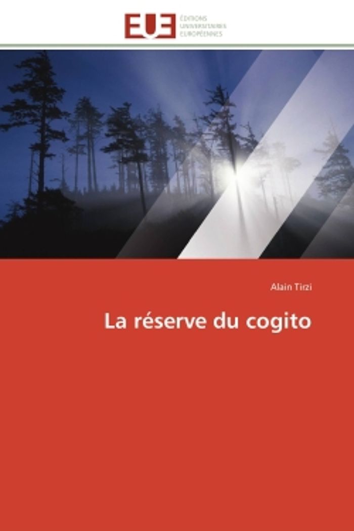 Couverture du livre « LA RESERVE DU COGITO » de Alain Tirzi, librairie Les Contes Infusés à Corte