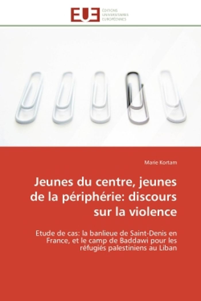 Couverture du livre « JEUNES DU CENTRE, JEUNES DE LA PERIPHERIE: DISCOURS SUR LA VIOLENCE - ETUDE DE CAS: LA BANLIEUE DE S » de Marie Kortam, librairie Les Contes Infusés à Corte