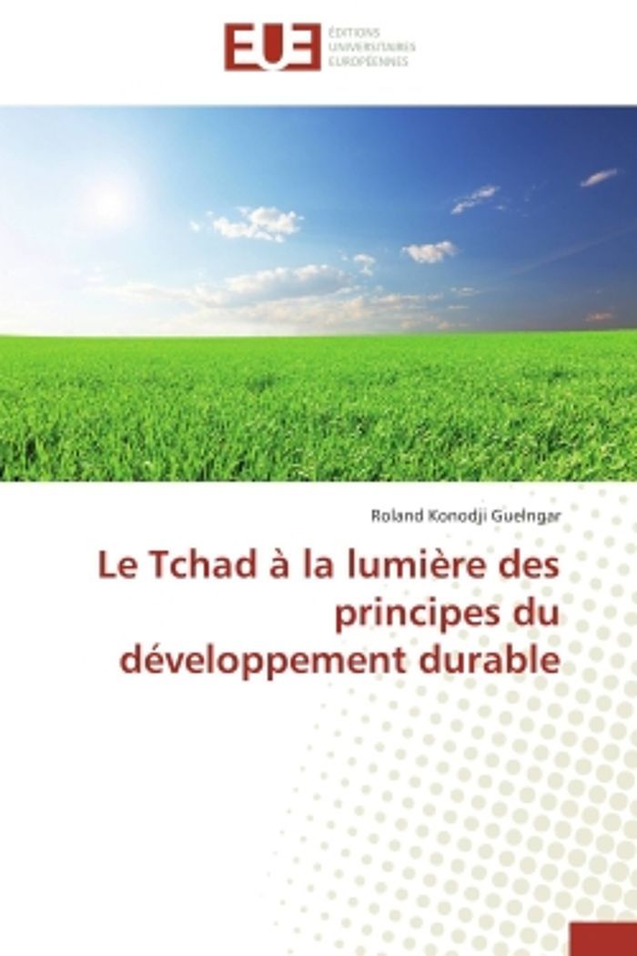 Couverture du livre « LE TCHAD A LA LUMIERE DES PRINCIPES DU DEVELOPPEMENT DURABLE » de Konodji Guelngar R., librairie Les Contes Infusés à Corte