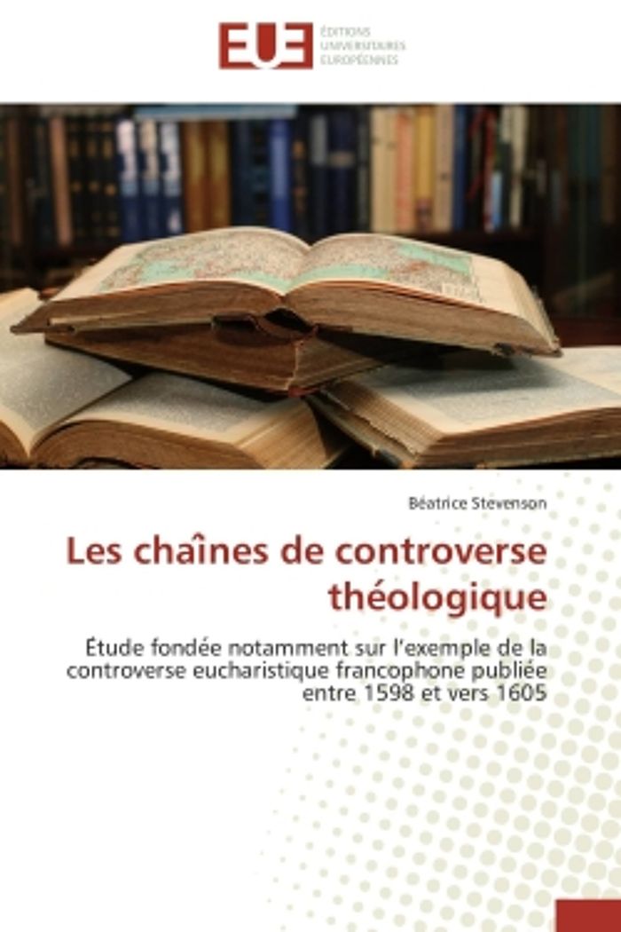 Couverture du livre « LES CHAI NES DE CONTROVERSE THE OLOGIQUE » de Stevenson-B, librairie Les Contes Infusés à Corte