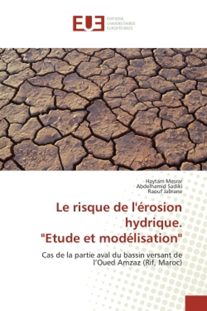 Couverture du livre « LE RISQUE DE L'EROSION HYDRIQUE. "ETUDE ET MODELISATION" - CAS DE LA PARTIE AVAL DU BASSIN VERSANT D » de Mesrar/sadiki, librairie Les Contes Infusés à Corte