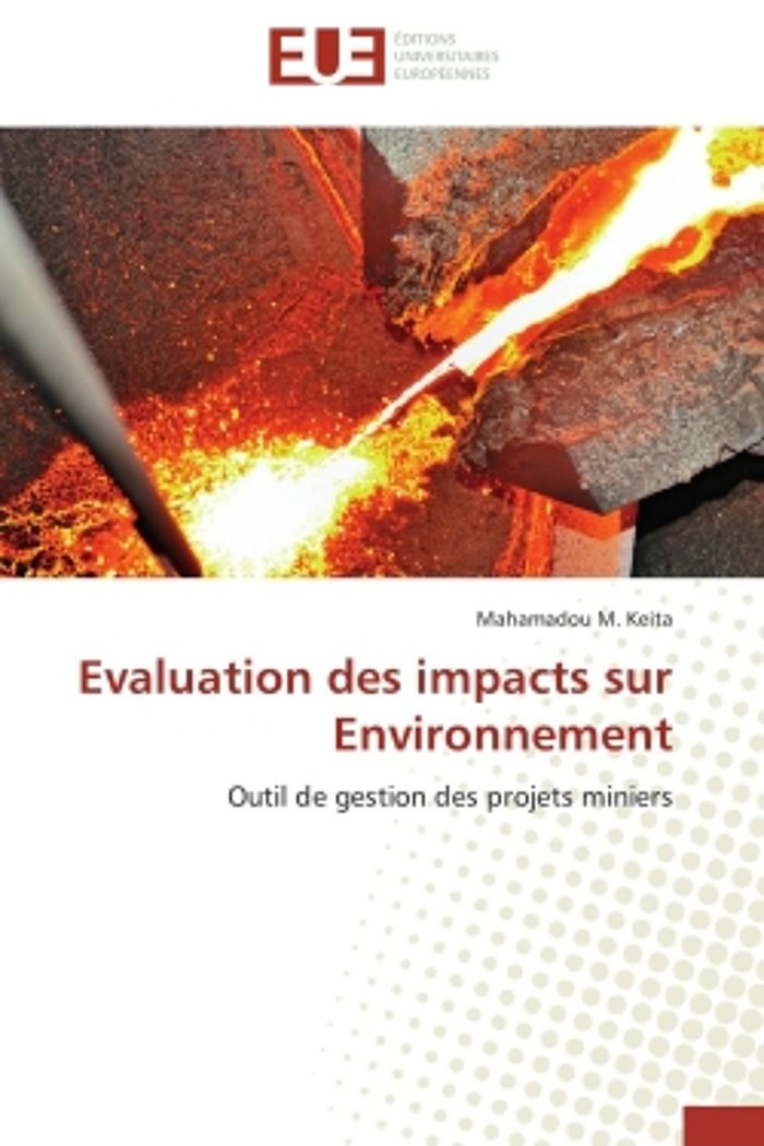 Couverture du livre « EVALUATION DES IMPACTS SUR ENVIRONNEMENT - OUTIL DE GESTION DES PROJETS MINIERS » de Keita Mahamadou M., librairie Les Contes Infusés à Corte