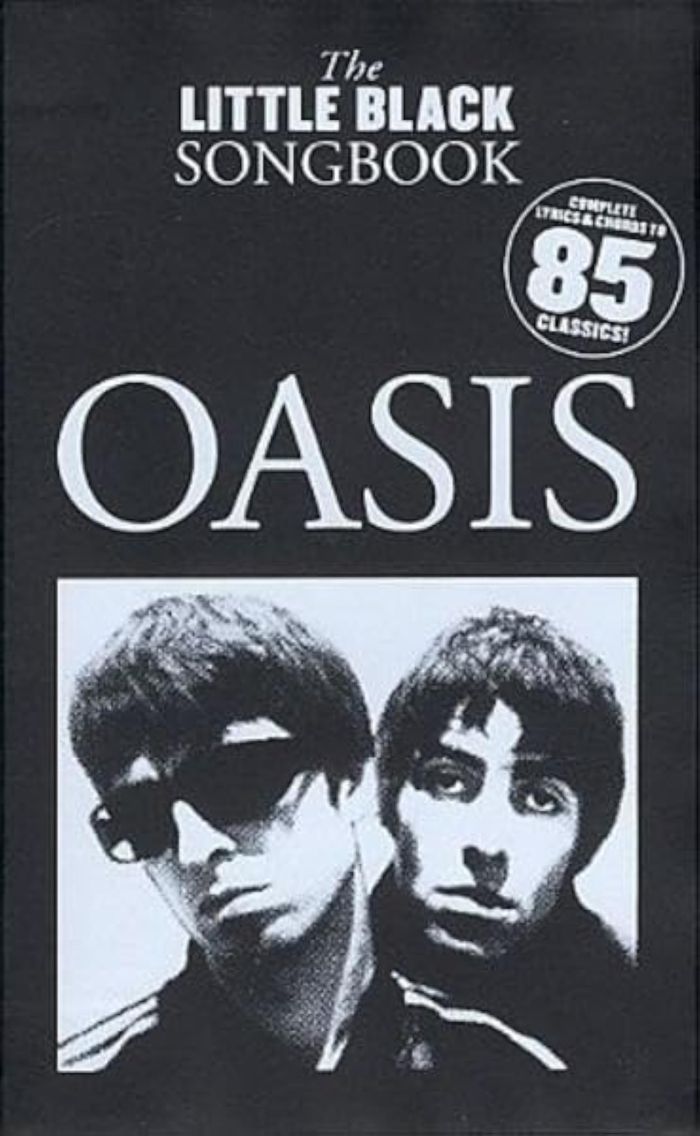 Couverture du livre « THE LITTLE BLACK SONGBOOK: OASIS » de (artist) Oasis, librairie Les Contes Infusés à Corte