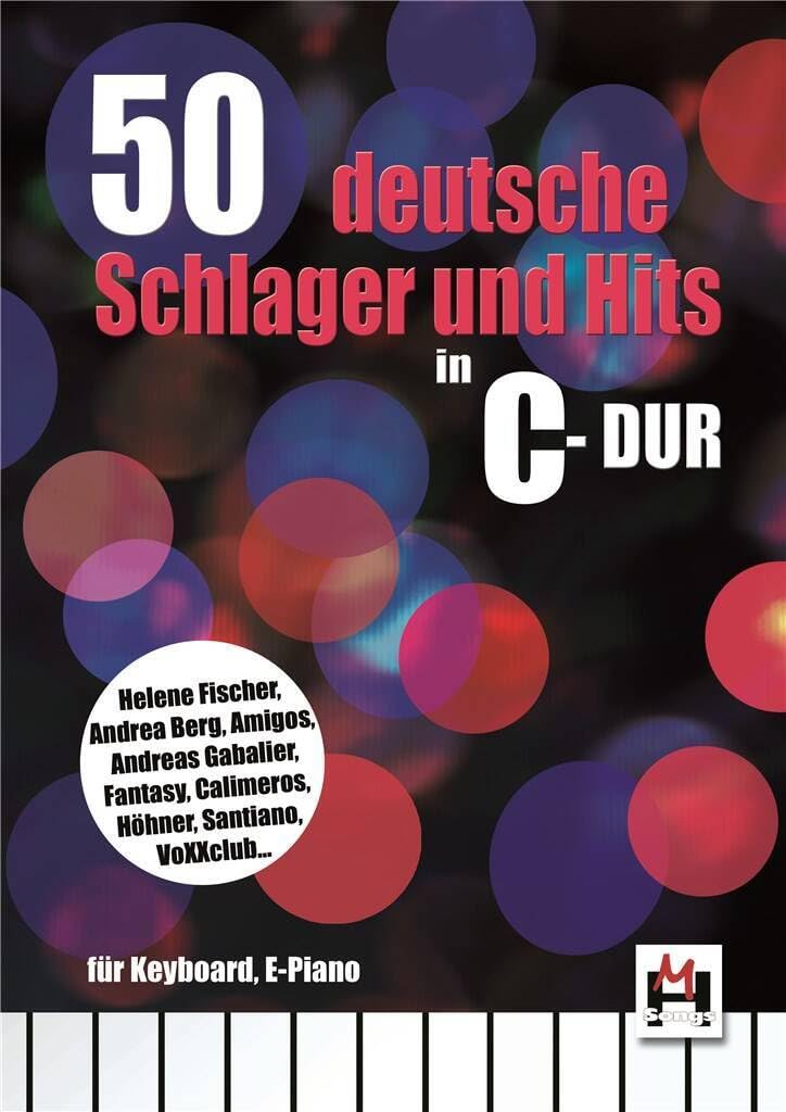 Couverture du livre « 50 DEUTSCHE SCHLAGER UND HITS IN C-DUR », librairie Les Contes Infusés à Corte