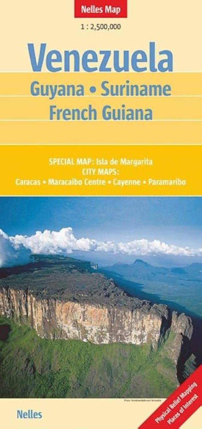 Couverture du livre « VENEZUELA - GUYANA - SURINAME - FRENCH GUYANA », librairie Les Contes Infusés à Corte