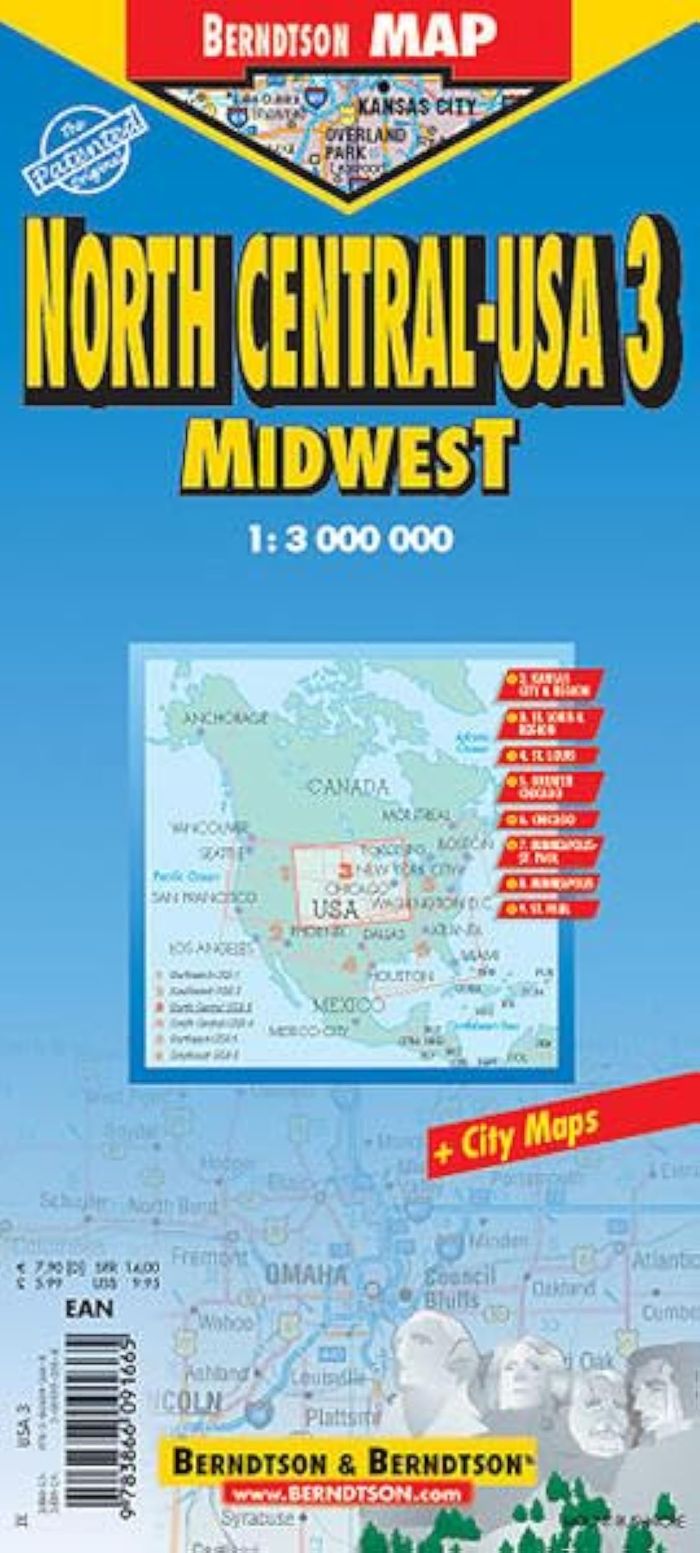 Couverture du livre « **USA 3 MIDWEST NORTH* » de Xxx, librairie Les Contes Infusés à Corte