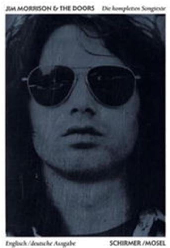 Couverture du livre « JIM MORRISON & THE DOORS DIE KOMPLETEN SONGTEXTE /ANGLAIS/ALLEMAND », librairie Les Contes Infusés à Corte