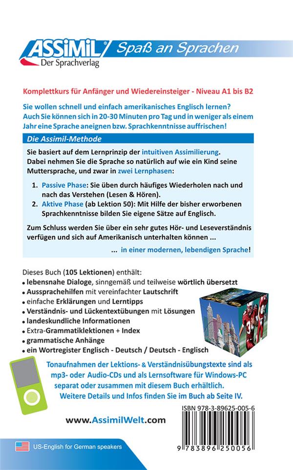 Quatrième de couverture de « AMERIKANISCH OHNE MUHE »