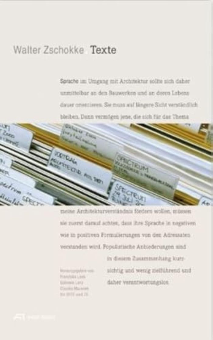 Couverture du livre « WALTER ZSCHOKKE. TEXTE /ALLEMAND » de Herausgegeben Von Fr, librairie Les Contes Infusés à Corte