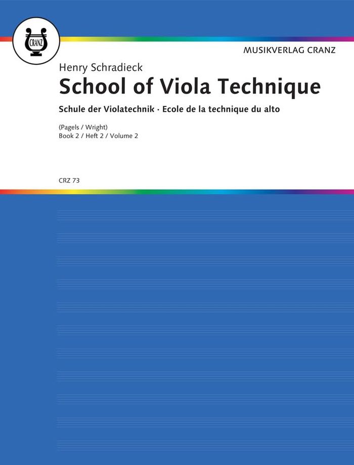 Couverture du livre « ECOLE DE LA TECHNIQUE DU ALTO - UBUNGEN IN DOPPELGRIFFEN. VIOLA. » de Henry Schradieck, librairie Les Contes Infusés à Corte