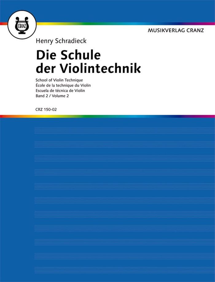 Couverture du livre « ECOLE DE LA TECHNIQUE DU VIOLON - VIOLIN. » de Henry Schradieck, librairie Les Contes Infusés à Corte