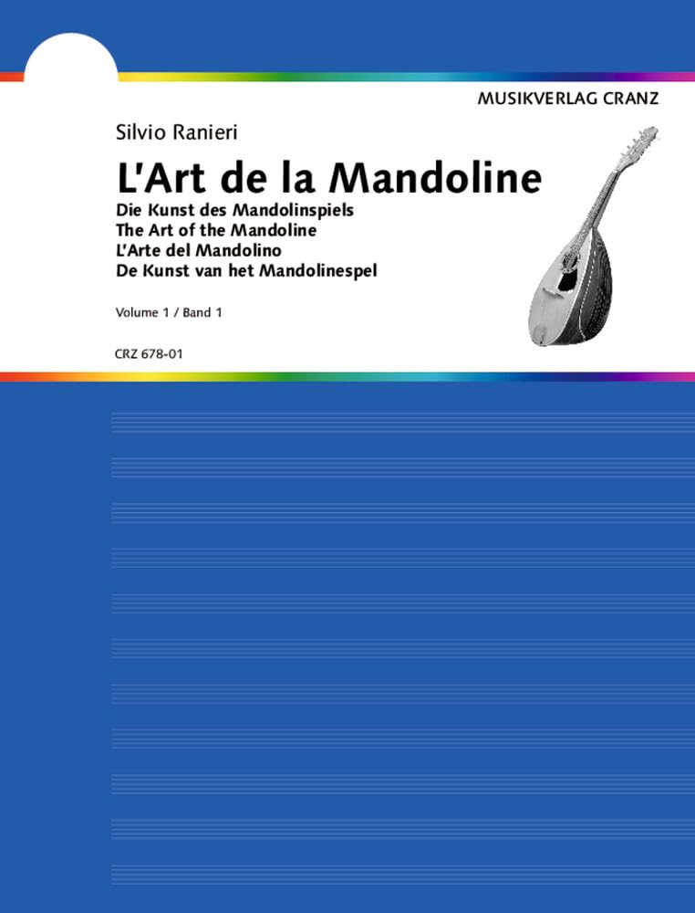 Couverture du livre « L'ARTE DE LA MANDOLINE - MANDOLINE. » de Silvio Ranieri, librairie Les Contes Infusés à Corte