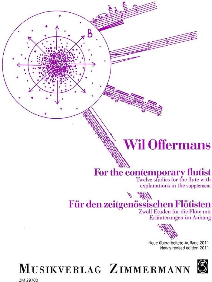 Couverture du livre « FOR THE CONTEMPORARY FLUTIST - TWELVE STUDIES FOR THE FLUTE WITH EXPLANATIONS IN THE SUPPLEMENT. FLU », librairie Les Contes Infusés à Corte