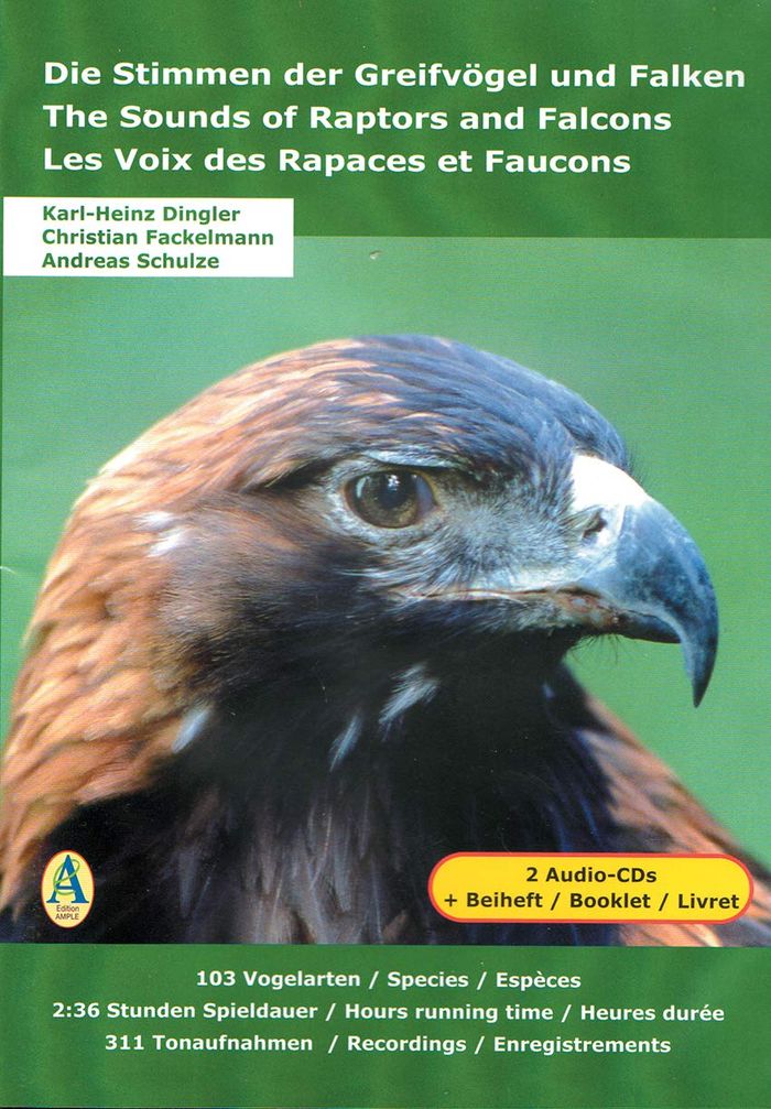Couverture du livre « LES VOIX DES RAPACES ET FAUCONS (2 CD) » de Andreas Schultze, librairie Les Contes Infusés à Corte