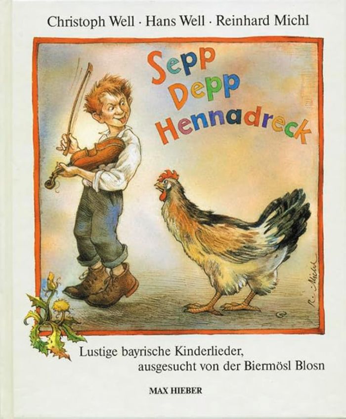 Couverture du livre « JUGEND LIEBT MUSIK - SEPP DEPP HENNADRECK - LUSTIGE BAYRISCHE KINDERLIEDER AUSGESUCHT VON DER BIERMO » de Hans Well, librairie Les Contes Infusés à Corte