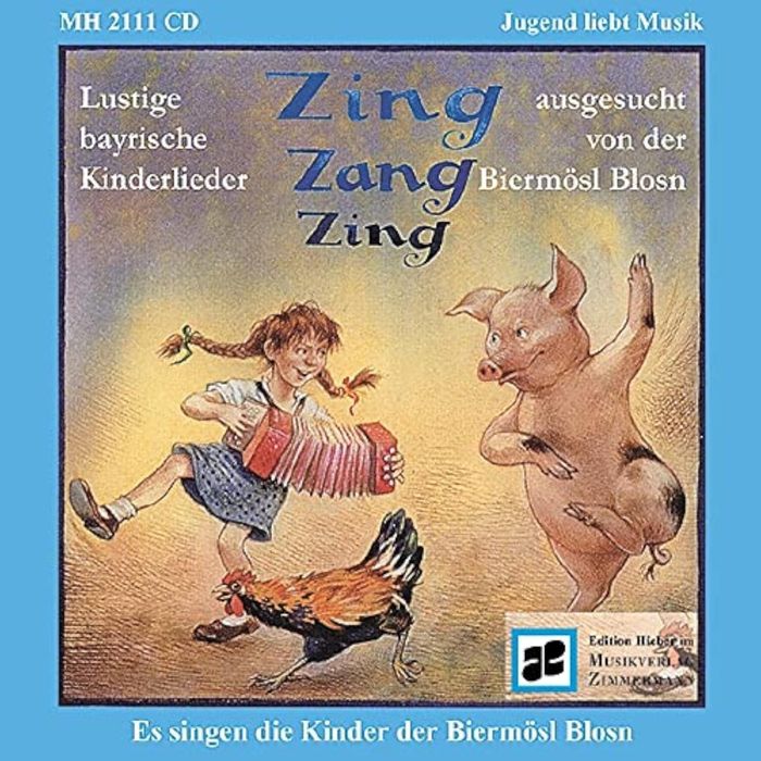 Couverture du livre « ZING ZANG ZING - SEPP DEPP HENNADRECK II. LUSTIGE BAYRISCHE KINDERLIEDER UND TANZE AUSGESUCHT VON DE » de Reinhard Michl, librairie Les Contes Infusés à Corte