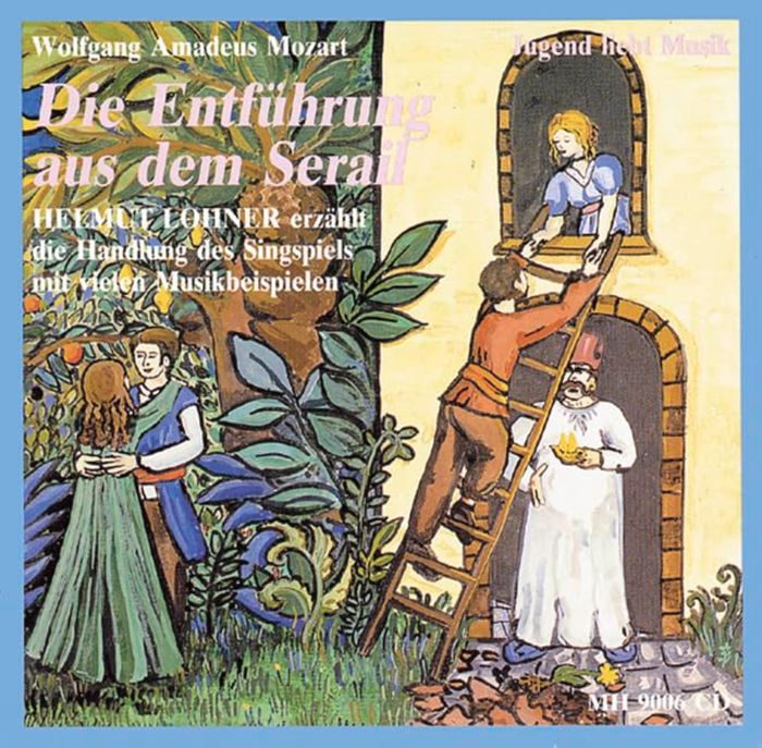 Couverture du livre « JUGEND LIEBT MUSIK - MOZARTS SINGSPIEL "DIE ENTFUHRUNG AUS DEM SERAIL" - HELMUT LOHNER ERZAHLT DIE H », librairie Les Contes Infusés à Corte