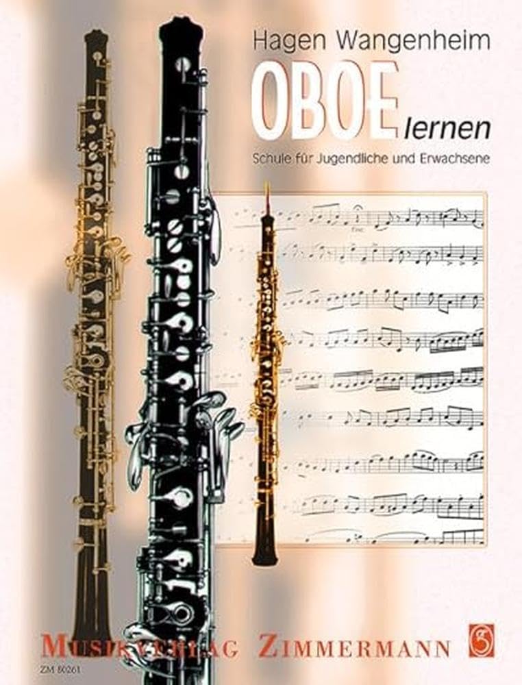 Couverture du livre « OBOE LERNEN - SCHULE FUR JUGENDLICHE UND ERWACHSENE. OBOE. » de Hagen Wangenheim, librairie Les Contes Infusés à Corte
