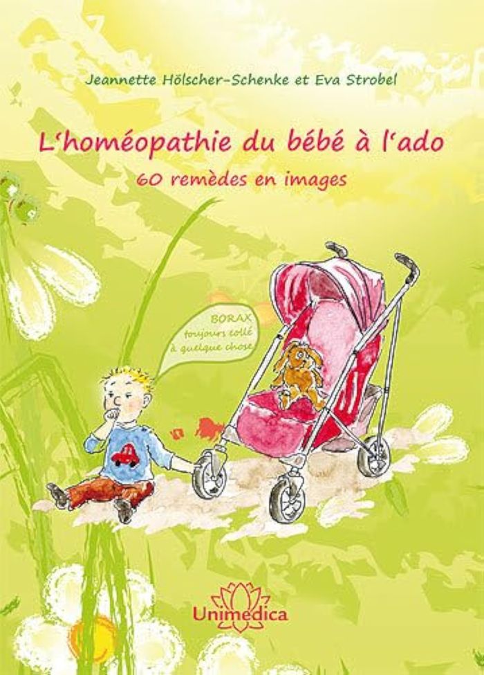 Couverture du livre « L'HOMEOPATHIE DU BEBE A L'ADO », librairie Les Contes Infusés à Corte