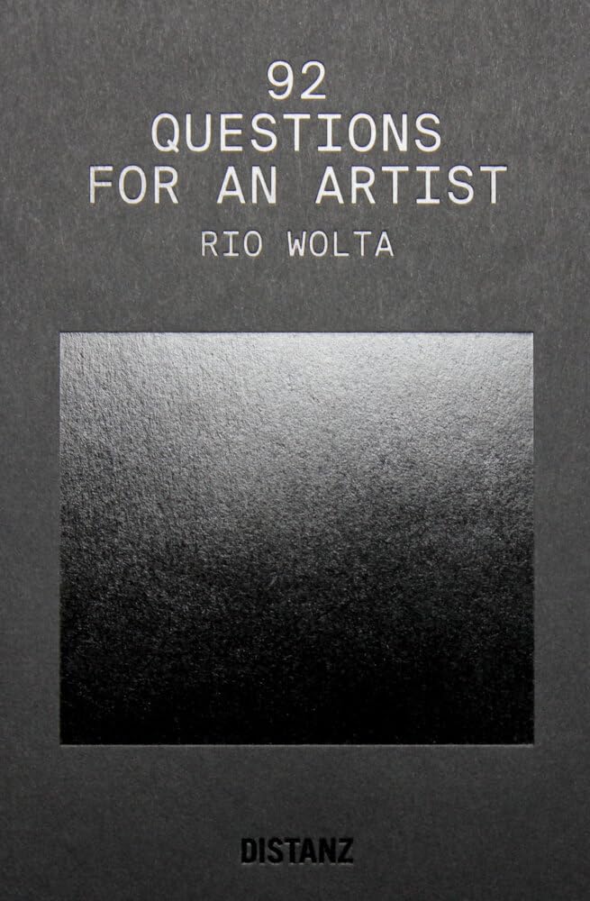 Couverture du livre « 92 QUESTIONS FOR AN ARTIST /ANGLAIS » de Rio Wolta, librairie Les Contes Infusés à Corte