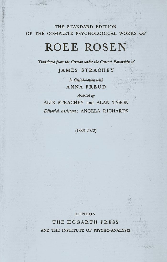 Couverture du livre « THE STANDARD EDITION /ANGLAIS » de Roee Rosen, librairie Les Contes Infusés à Corte