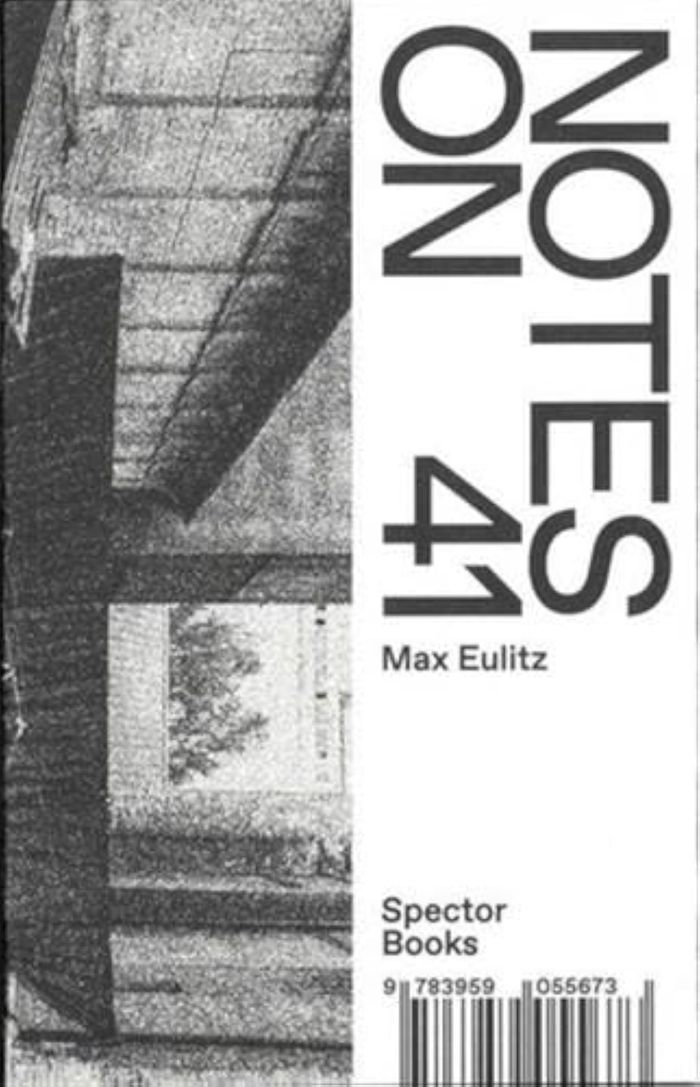 Couverture du livre « MAX EULITZ: NOTES ON 41 /ANGLAIS/UKRENIEN », librairie Les Contes Infusés à Corte