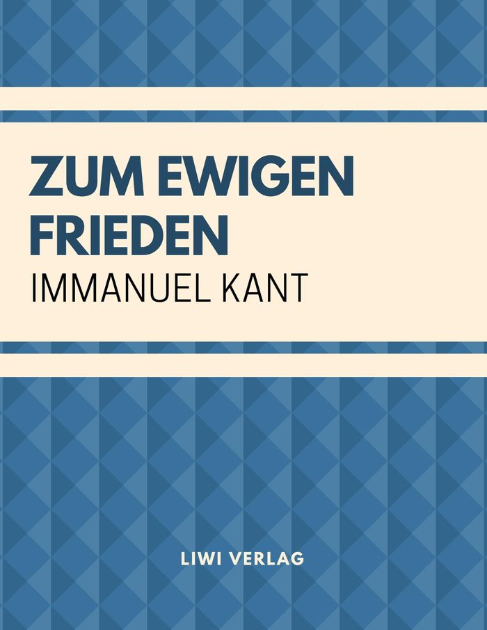 Couverture du livre « ZUM EWIGEN FRIEDEN: EIN PHILOSOPHISCHER ENTWURF » de Immanuel Kant, librairie Les Contes Infusés à Corte