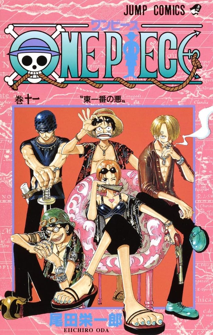 Couverture du livre « ONE PIECE 11 (VO JAPONAIS) » de Eiichiro Oda, librairie Les Contes Infusés à Corte