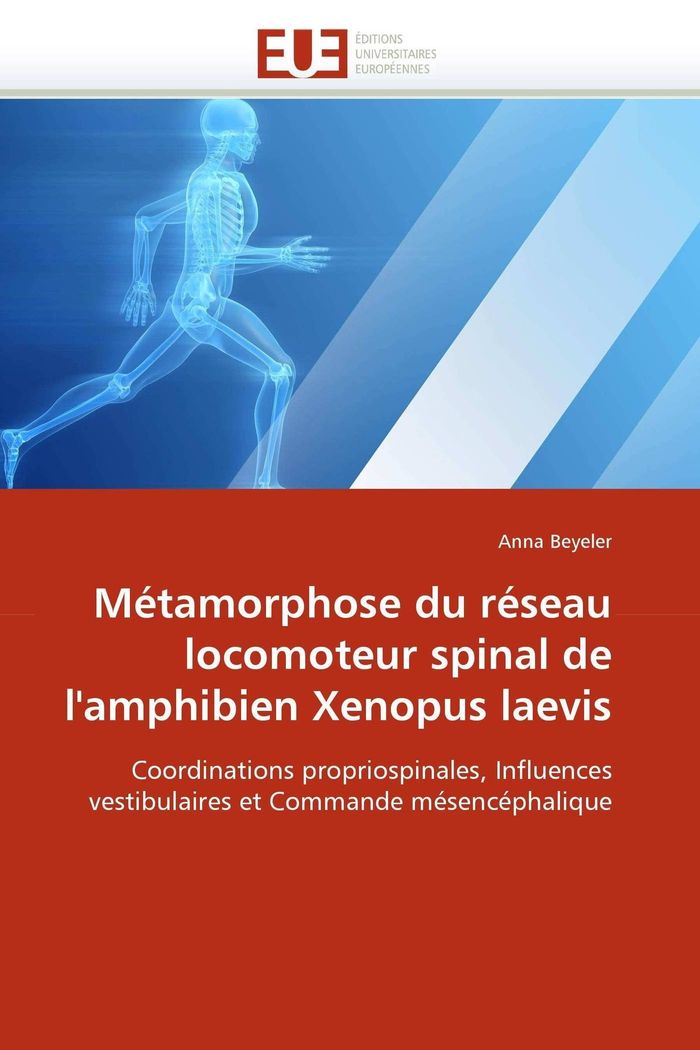 Couverture du livre « METAMORPHOSE DU RESEAU LOCOMOTEUR SPINAL DE L''AMPHIBIEN XENOPUS LAEVIS » de Anna Beyeler, librairie Les Contes Infusés à Corte