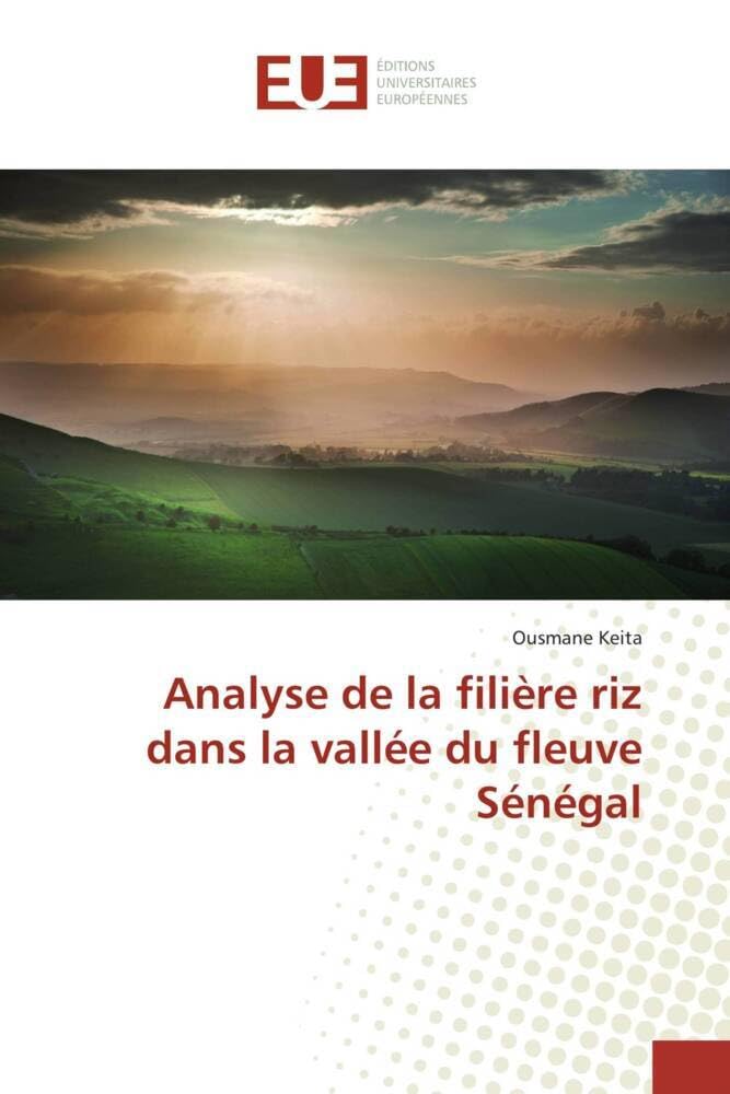 Couverture du livre « ANALYSE DE LA FILIERE RIZ DANS LA VALLEE DU FLEUVE SENEGAL » de Ousmane Keita, librairie Les Contes Infusés à Corte