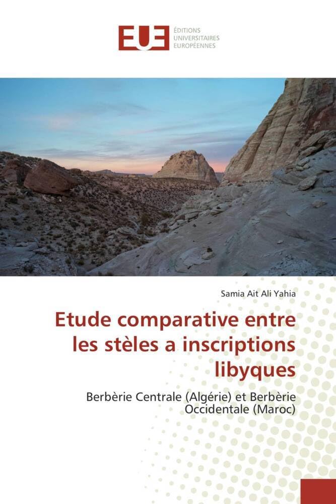 Couverture du livre « ETUDE COMPARATIVE ENTRE LES STELES A INSCRIPTIONS LIBYQUES - BERBERIE CENTRALE (ALGERIE) ET BERBERIE » de Ait Ali Yahia Samia, librairie Les Contes Infusés à Corte