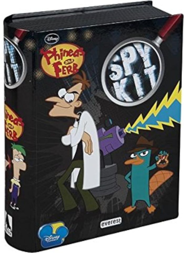 Couverture du livre « PHINEAS AND FERB - DIARIO DEL AGENTE SECRETO (KIT ESPIAS) » de Aa.Vv., librairie Les Contes Infusés à Corte
