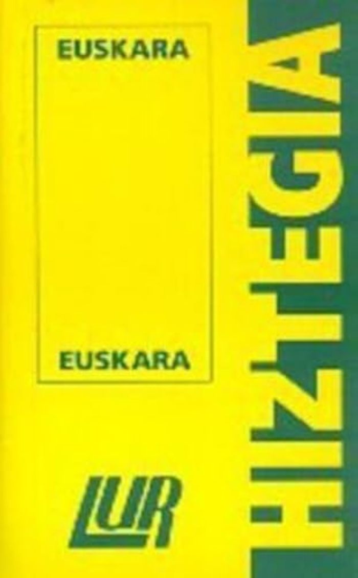 Couverture du livre « LUR HIZTEGIA  EUSKARA/EUSKARA » de Xxx, librairie Les Contes Infusés à Corte