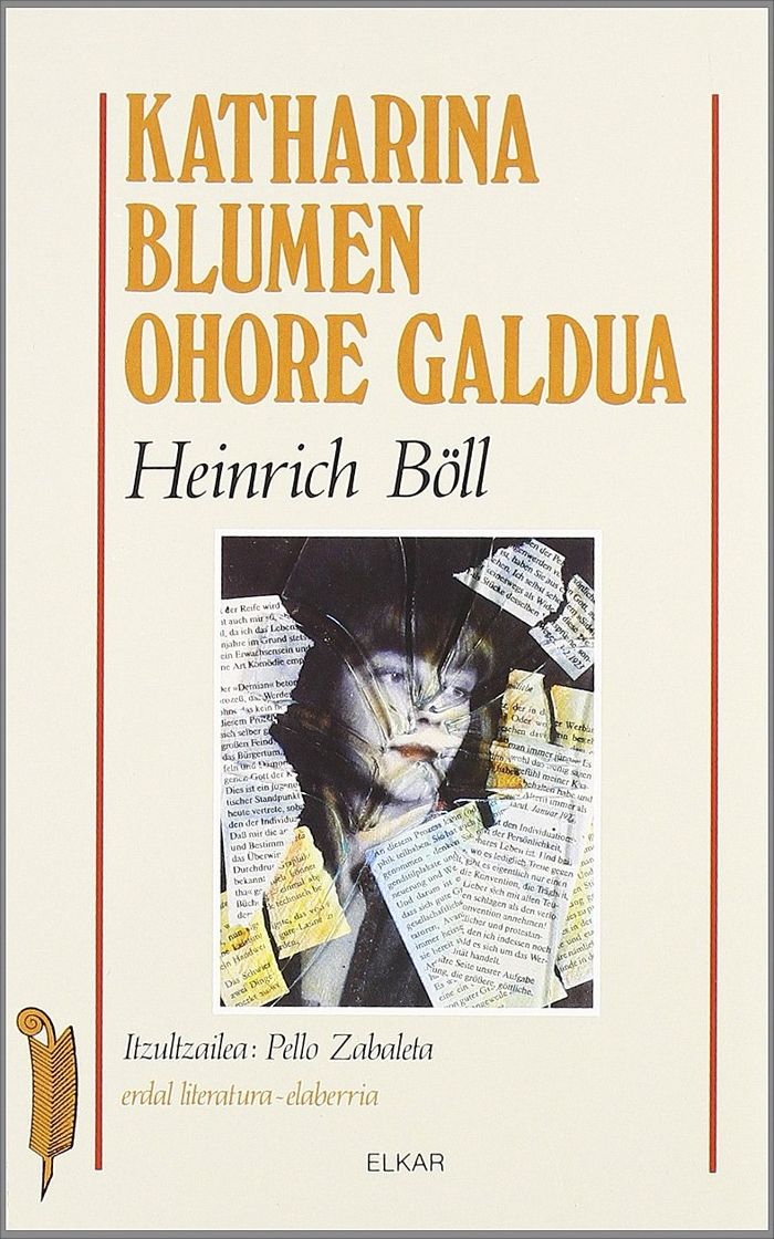 Couverture du livre « KATHARINA BLUMEN OHORE GALDUA » de Boll, Heinrich, librairie Les Contes Infusés à Corte