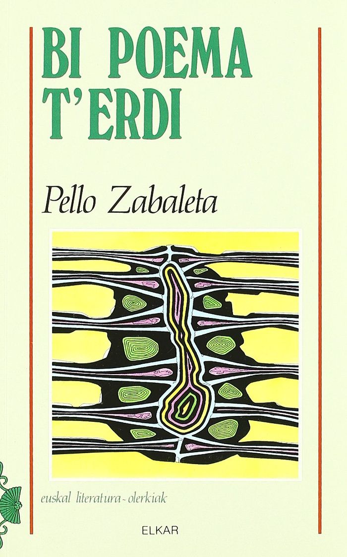 Couverture du livre « BI POEMA T'ERDI » de Zabaleta, Pello, librairie Les Contes Infusés à Corte