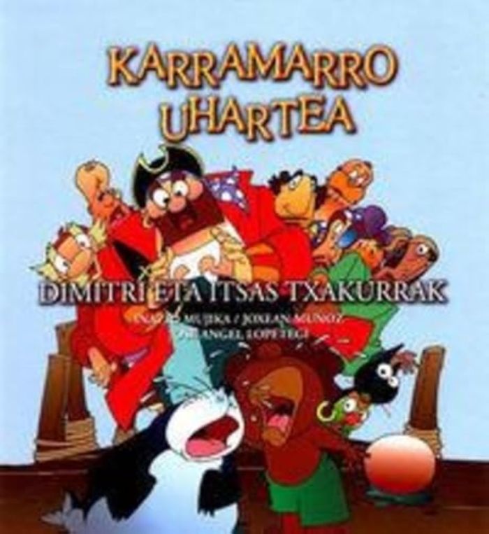 Couverture du livre « DIMITRI ETA ITSAS-TXAKURRA - KARRAMARRO UHARTEA 4 » de Muyoz, Joxean, librairie Les Contes Infusés à Corte