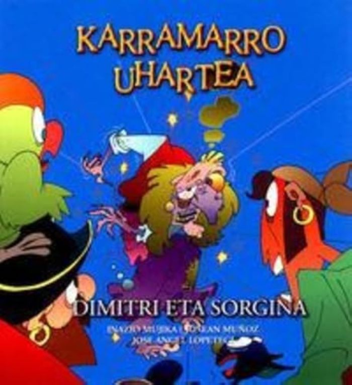 Couverture du livre « DIMITRI ETA SORGINA - KARRAMARRO UHARTEA 2 » de Muyoz, Joxean, librairie Les Contes Infusés à Corte