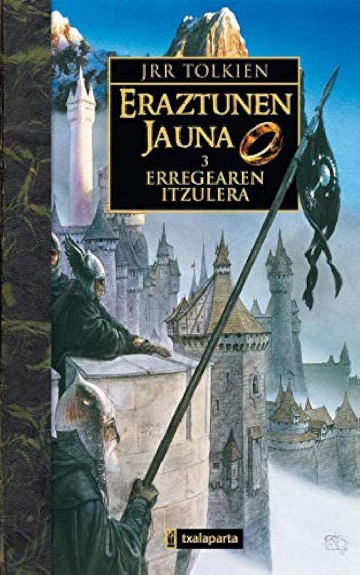 Couverture du livre « ERAZTUNEN JAUNA III - ERREGEAREN ITZULERA », librairie Les Contes Infusés à Corte