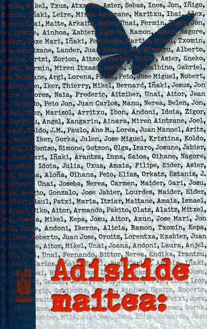 Couverture du livre « ADISKIDE MAITEA: » de Arkotxa / Borda / Ca, librairie Les Contes Infusés à Corte
