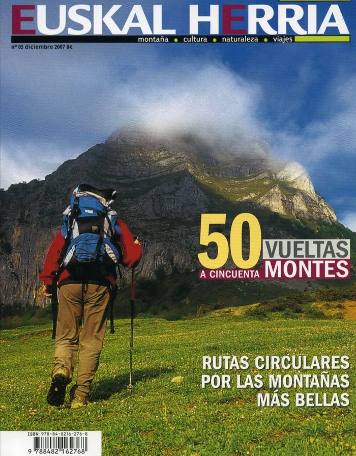 Couverture du livre « 50 VUELTAS A 50 MONTES » de Aa.Vv., librairie Les Contes Infusés à Corte