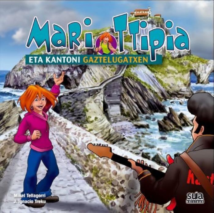 Couverture du livre « MARI TTIPIA - ETA KANTONI GAZTELUGATXEN » de Tellagorri, Mikel, librairie Les Contes Infusés à Corte