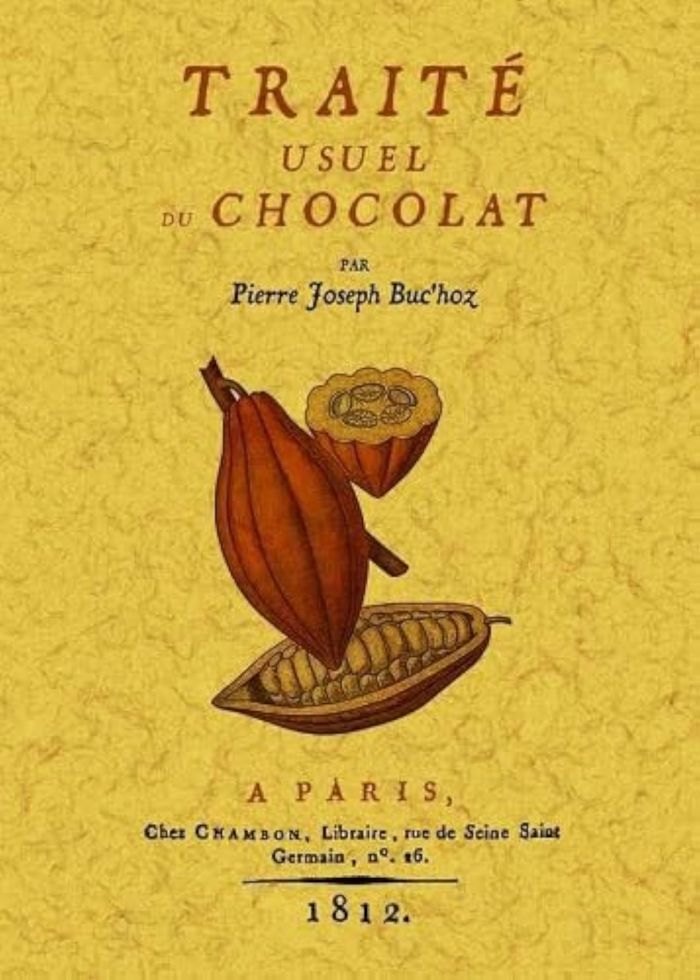 Couverture du livre « TRAITE USUEL DU CHOCOLAT » de P.J. Buc Hoz, librairie Les Contes Infusés à Corte
